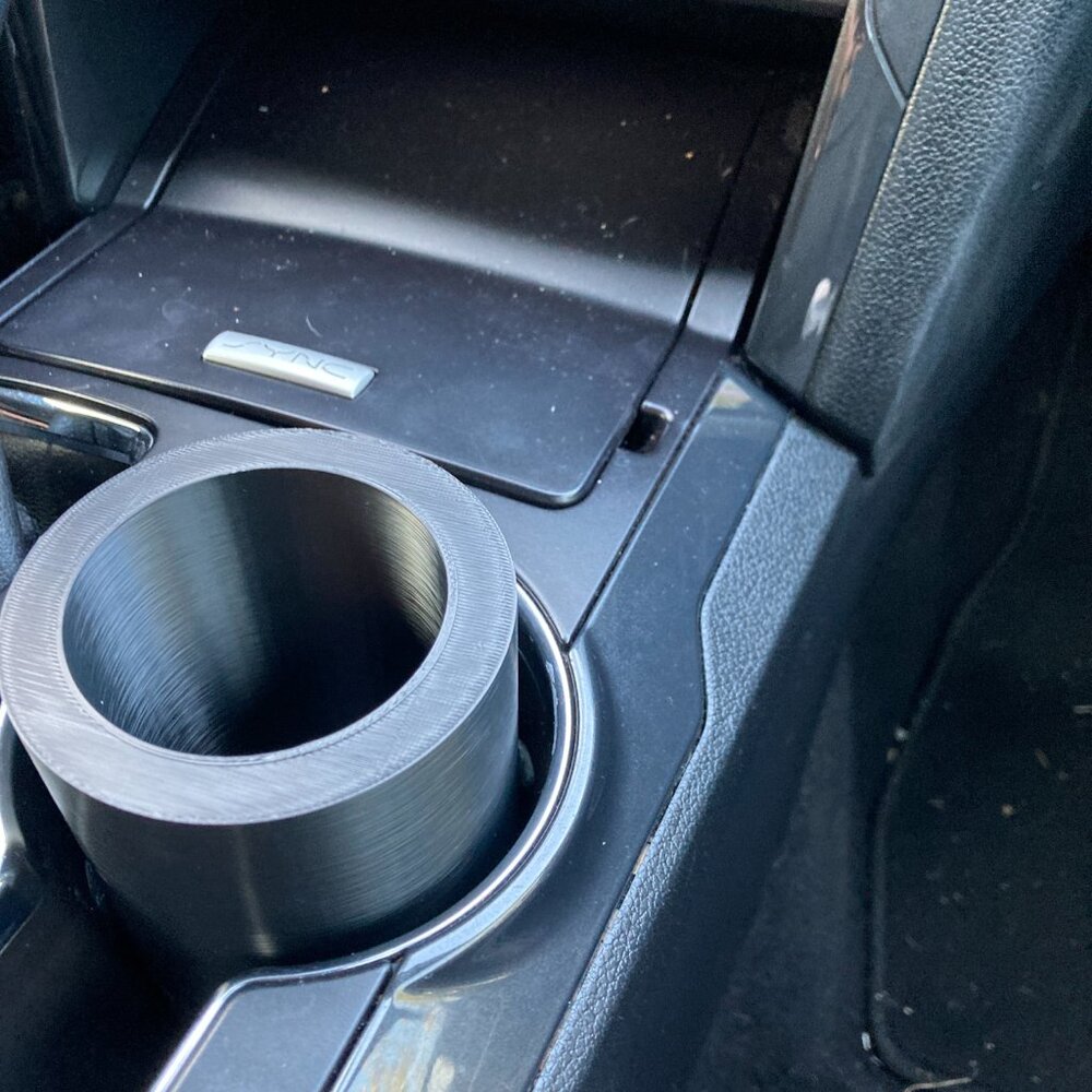 Universal Cup Holder and Cup Holder Insert Cars Trucks Vans Slim Cans Black - Picture 6 of 11